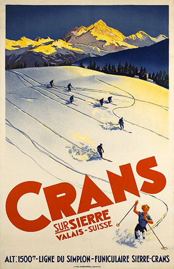 Affiche_ancienne_Crans_Poster_ski_original_vintage_valais