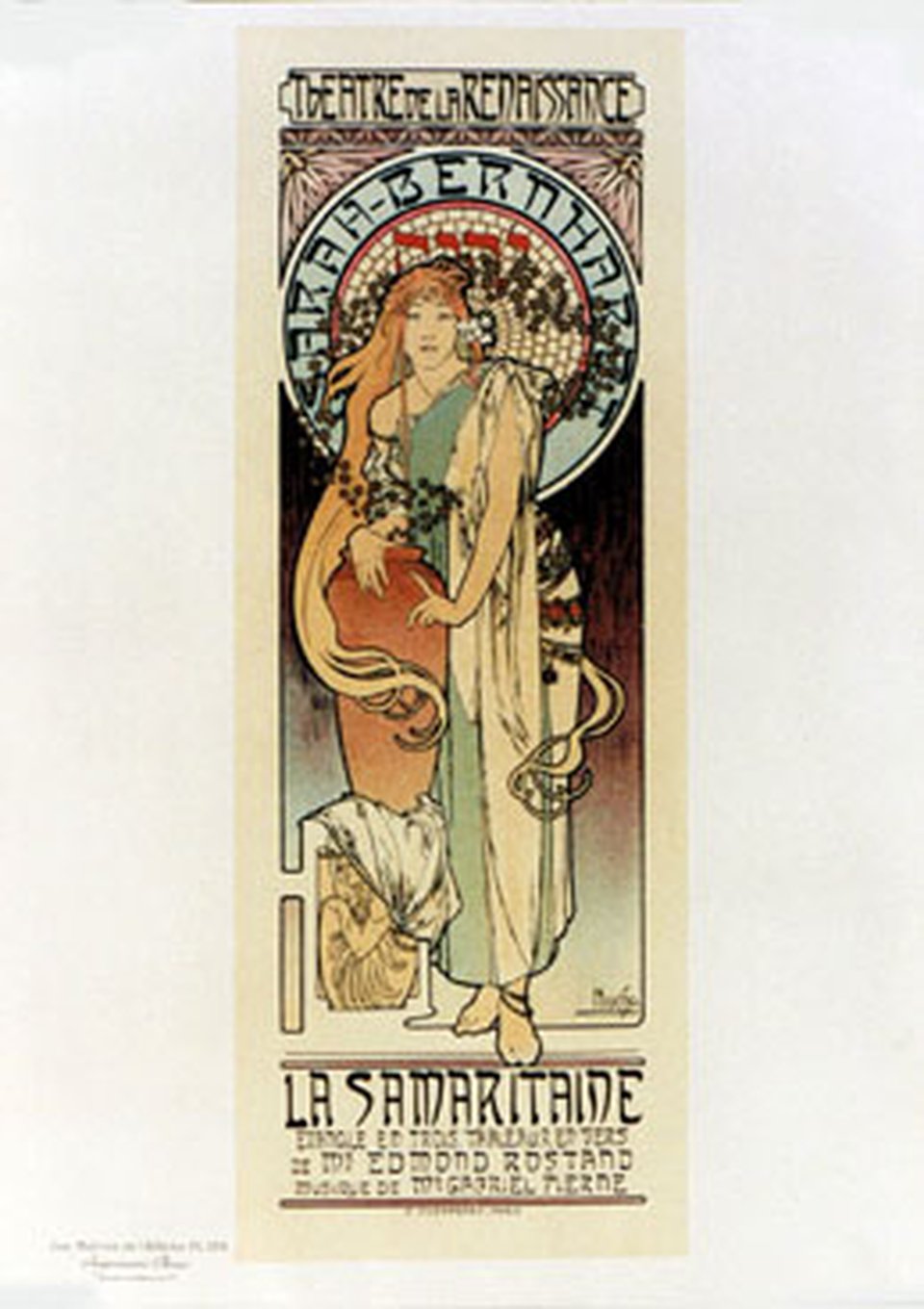 Vintage Poster Pl 166 Theatre De La Renaissance Sarah Bernard La Samaritaine Galerie 1 2 3