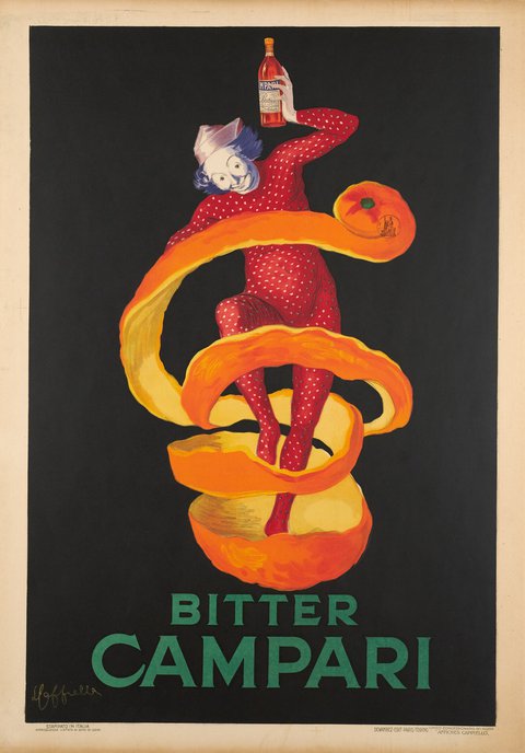 Campari. Bitter Campari, the medium Orange Peel (Jester)